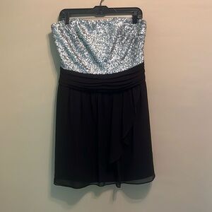 Express mini strapless dress